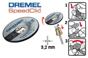 Disque à meuler Dremel SC541 SpeedClic - Ø 38,0 mm